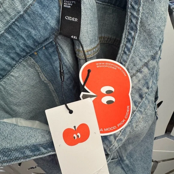 Cider Light Blue Denim Overalls - Picture 9 of 9